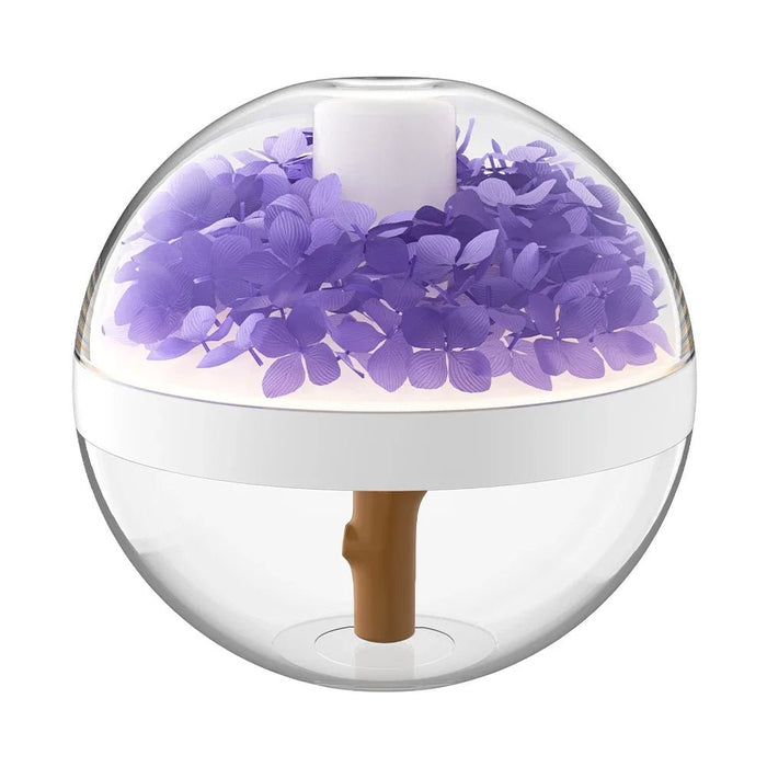 Eternal Flower Rechargeable Air Humidifier – 270ML LED Mist Maker with Soothing Flower Design for Home Hydration & Ambient Glow with 800mAh - Gear Elevation