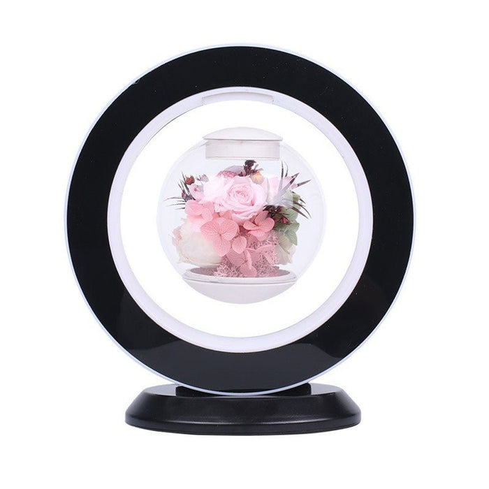 Eternal Life Flower with Magnetic Levitation - 3D Immortal Flower LED Electronic Anti - gravity Night Light - Gear Elevation