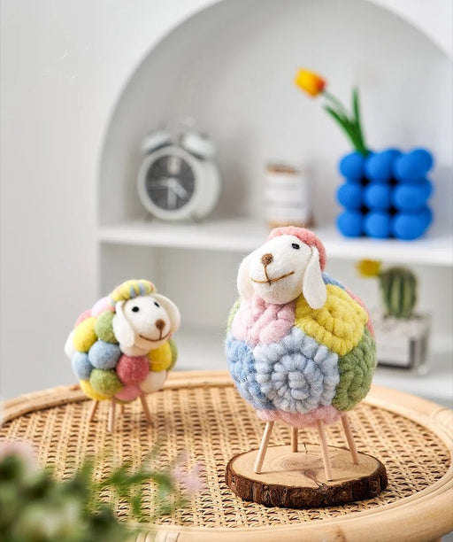 Felt Sheep Doll – Miniature Wool Lamb, Perfect Children's Room Decor & Cute Gift for Little Ones - Gear Elevation