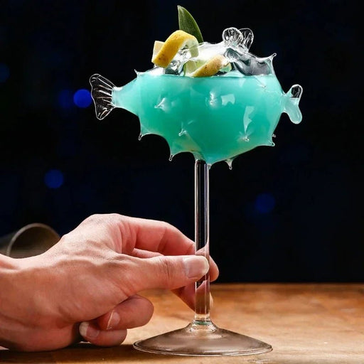 Fish and Animal Shaped Cocktail Glass – Porcupine, Jellyfish, Swan and Bird Goblet for Bold Drinks, Perfect for Bars, Nightclubs, Weddings & Party Toasts - Gear Elevation