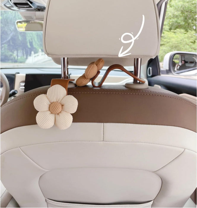 Floral Car Seat Hooks – Chic & Stylish Backseat Accessories for Hanging Bags, Clothes & More - Gear Elevation