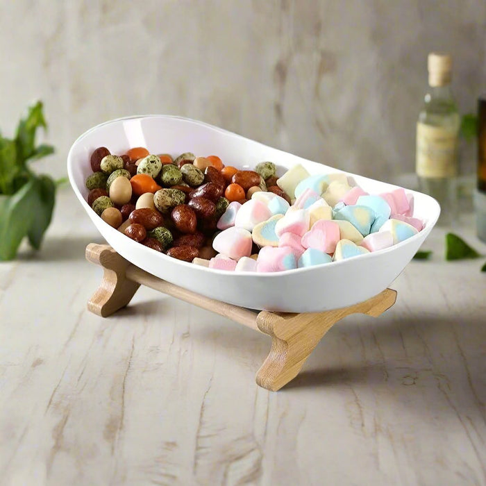 Fruit & Snack Layer Serving Tray – Stylish Wood Holder for Candy, Treats, and Party Displays – Perfect Kitchen Organizer - Gear Elevation