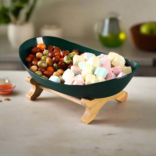 Fruit & Snack Layer Serving Tray – Stylish Wood Holder for Candy, Treats, and Party Displays – Perfect Kitchen Organizer - Gear Elevation