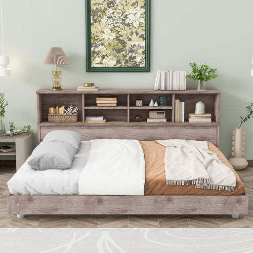 Full Size Daybed Frame with Bookcase Storage - Gear Elevation