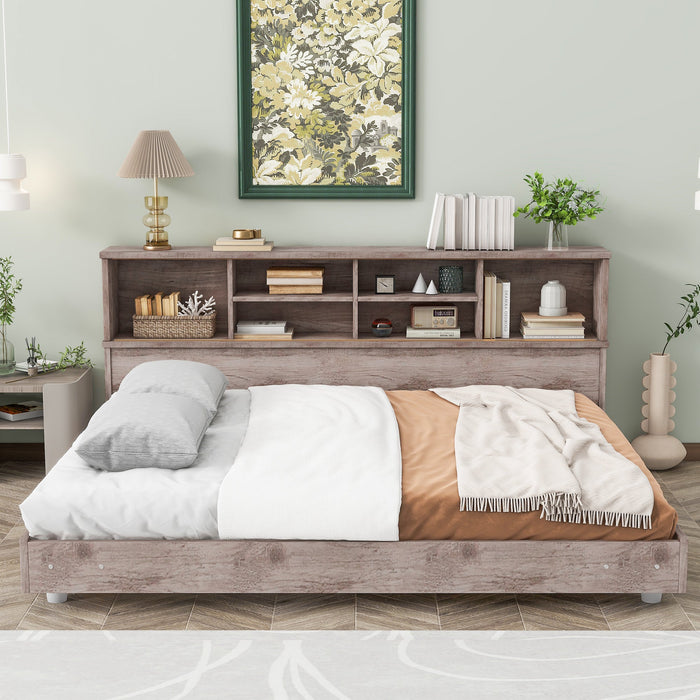 Full Size Daybed Frame with Bookcase Storage - Gear Elevation