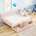 Full - Size Daybed with Two Storage Drawers and Support Legs - Gear Elevation