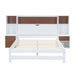 Full - Size Platform Bed with Storage Headboard and Drawers - Gear Elevation