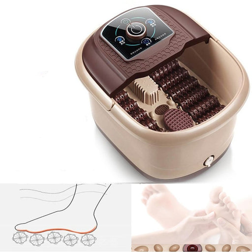 Fully Automatic Heating Massage Foot Bath - Soaking, Steam, Electric Heating, Heated Thermostat, Pedicure Tub, Pedicure Bath - Gear Elevation