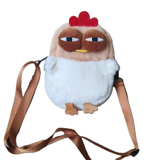 Fur Chicken Plush Bag – Funny & Kawaii Ugly Hen Handbag - Gear Elevation