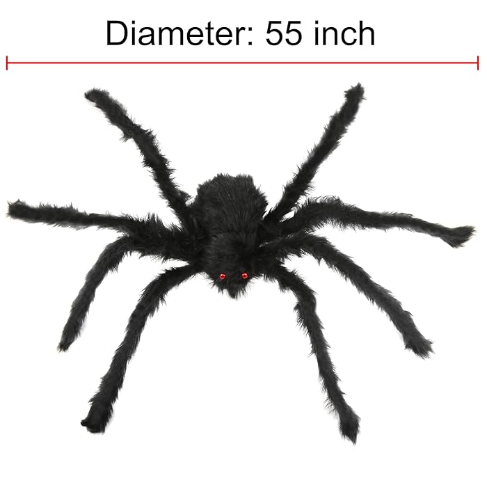 Giant Halloween Spider - Realistic Scary Decor - Gear Elevation