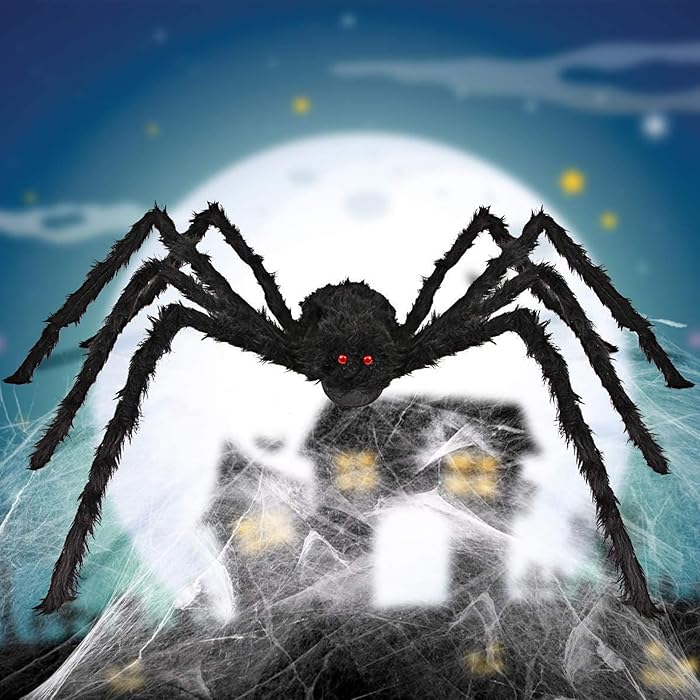 Giant Halloween Spider - Realistic Scary Decor - Gear Elevation