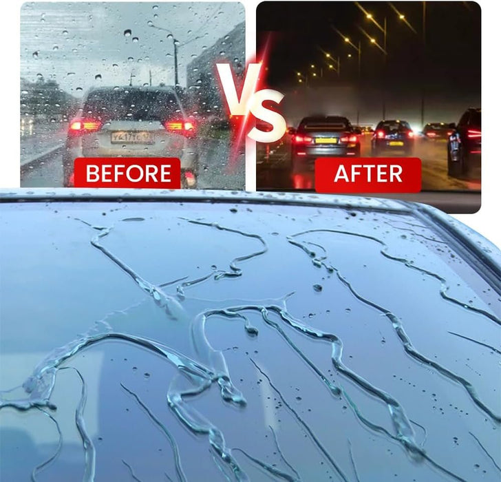 Glossy Powerful Automotive Windshield Cleaner - Prevents Rain And Fog Cleaning Glass Brush - Gear Elevation