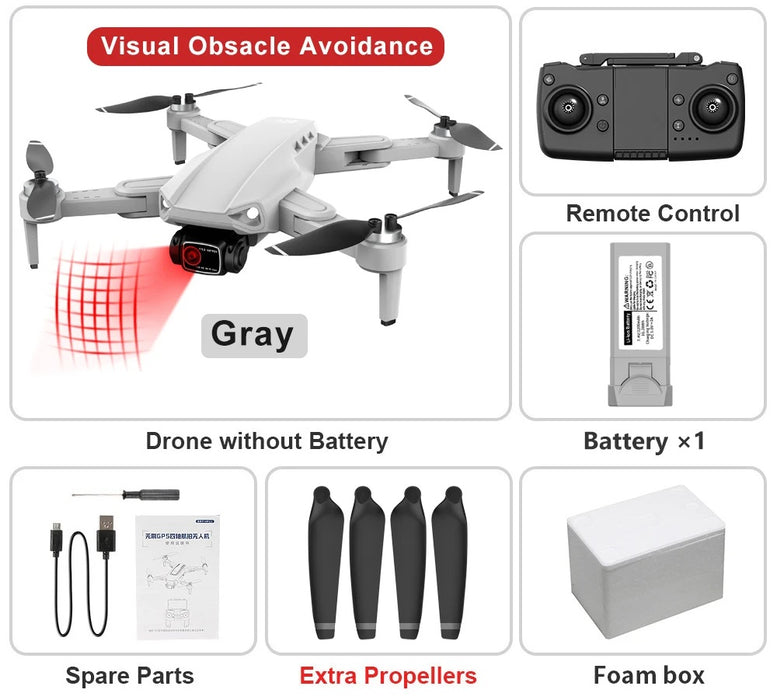 RC Drone Professional 8K HD Camera – L900 PRO SE GPS 5G 4K HD Dual Camera, 2-Axis Gimbal for Anti-Shake Aerial Photography
