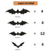 Halloween 3D Black PVC Bat Wall Decals - Scary Halloween Party Decor and Home Props - Gear Elevation