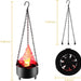 Halloween Bar Hanging Flame Light - Realistic Flame Simulation - Gear Elevation