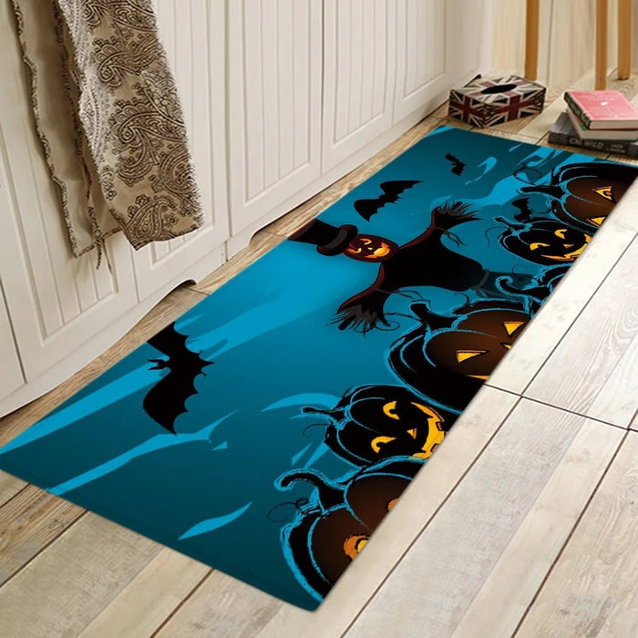 Halloween Bathroom Rug Set - Floor Mat Bathroom Water Absorption Anti - Slip Long Rug - Gear Elevation