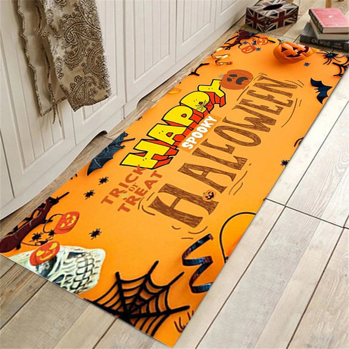 Halloween Bathroom Rug Set - Floor Mat Bathroom Water Absorption Anti - Slip Long Rug - Gear Elevation