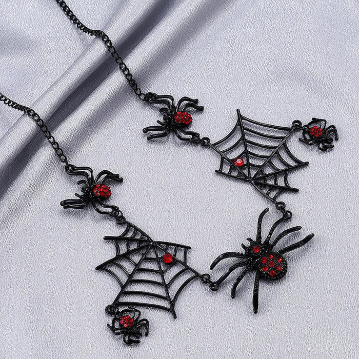 Halloween Creative Spider Necklace - Spider Short Neck Chain Gothic Costume Jewelry for Women - Gear Elevation