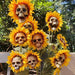 Halloween Decorations Sunflower Skull - Artificial Flowers Horror Scene Decoration Props for Indoor and Outdoor - Gear Elevation