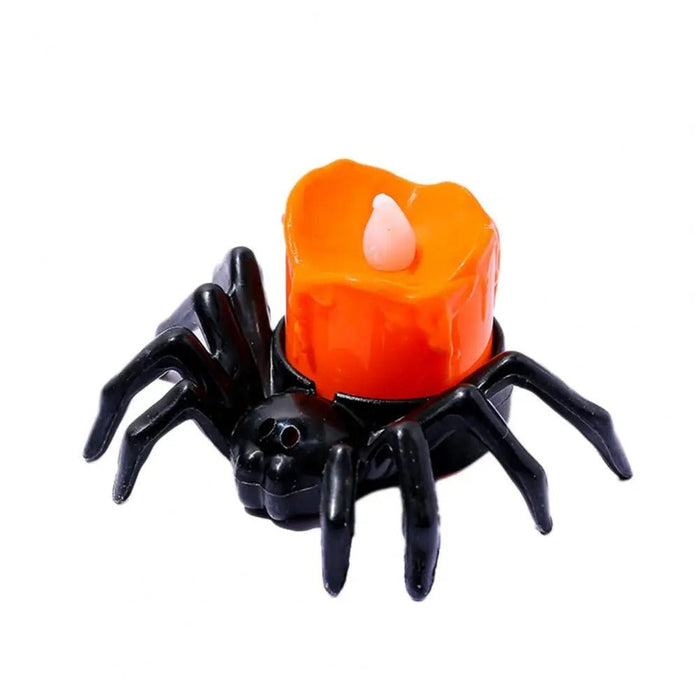 Halloween Festival Atmosphere Creative Halloween Spider Candlestick Ornaments - Candle Light Eye - catching Halloween Light Props - Gear Elevation