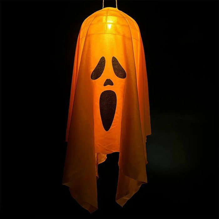 Halloween Ghost Windsock - Cute Flying Screaming Face Ghost with LED Light, Hanging Party Glowing Spooky Lamp, Horror Prop for Home and Bar Decor - Gear Elevation