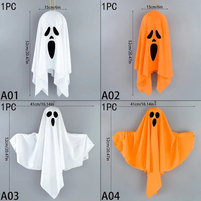 Halloween Ghost Windsock - Cute Flying Screaming Face Ghost with LED Light, Hanging Party Glowing Spooky Lamp, Horror Prop for Home and Bar Decor - Gear Elevation