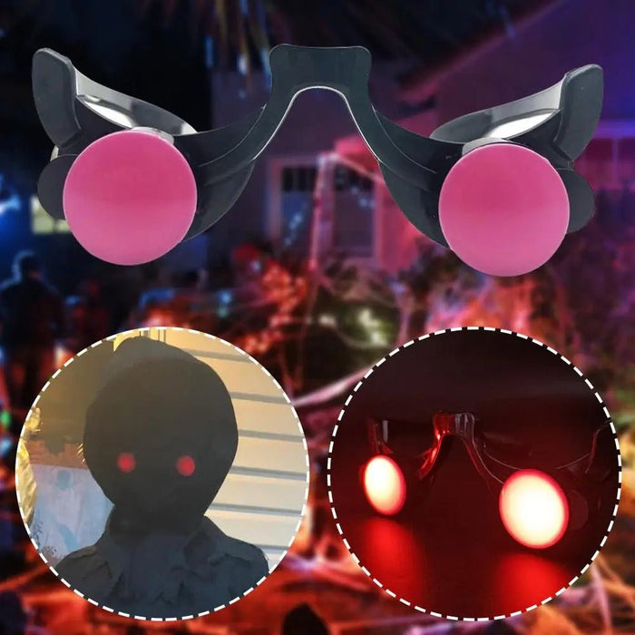 Halloween Glow Glasses - Light Up Rave Glasses Halloween Cosplay Anime Accessories - Gear Elevation