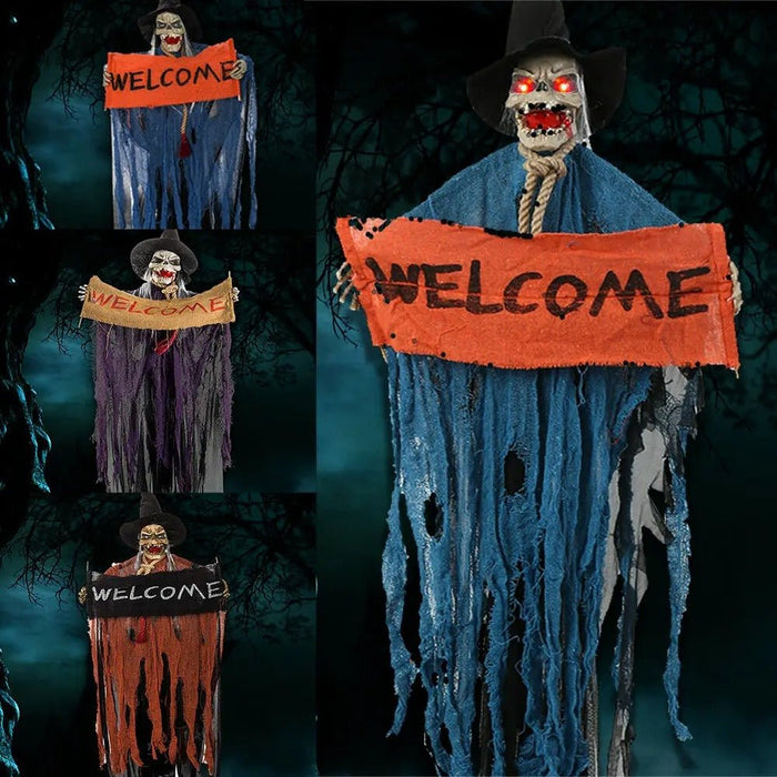 Halloween Hanging Ghost Haunted House Hanging Grim Reaper Cloaks - Dress Up Welcome Banner - Gear Elevation