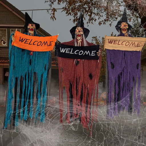 Halloween Hanging Ghost Haunted House Hanging Grim Reaper Cloaks - Dress Up Welcome Banner - Gear Elevation