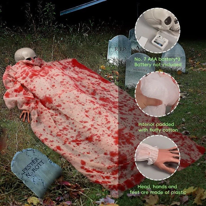 Halloween Horror Voice - Activated Corpse - Spooky Sound & Light Specter - Gear Elevation