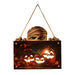 Halloween House Sign Listing Atmosphere Night Light - Wooden Door Hanging Decor - Gear Elevation