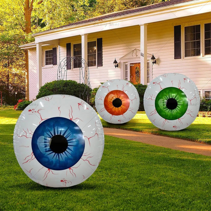 Halloween Inflatable Eyeball Balloon - 6 Pieces Halloween Inflatable Eyeball for Indoor and Outdoor Halloween Party - Gear Elevation