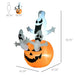 Halloween Inflatable Ghost Holding Pumpkin - Street Signs Decoration, Tricks or Treats, Halloween Festive Party - Gear Elevation