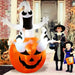 Halloween Inflatable Ghost Holding Pumpkin - Street Signs Decoration, Tricks or Treats, Halloween Festive Party - Gear Elevation