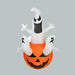 Halloween Inflatable Ghost Holding Pumpkin - Street Signs Decoration, Tricks or Treats, Halloween Festive Party - Gear Elevation