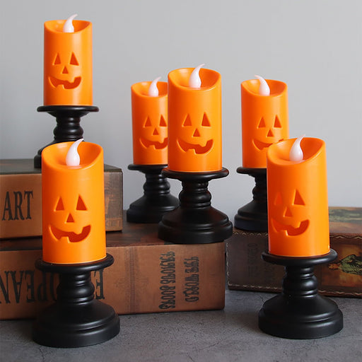 Halloween LED Candle - Flameless Pumpkin Lamp - Gear Elevation