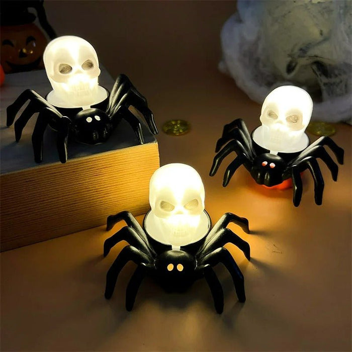 Halloween LED Eyeball Light with Spider Back - Haunted Decor Centerpiece - Gear Elevation