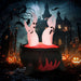 Halloween LED Ghosts in Cauldron Inflatable Decoration - Red Cauldron, Blow Up LED Yard Decor for Garden, Lawn, Party, Holiday - Gear Elevation