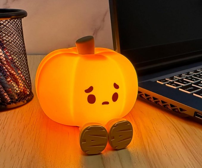 Halloween Pumpkin Night Light - Cute, Multi - functional Lamp - Gear Elevation