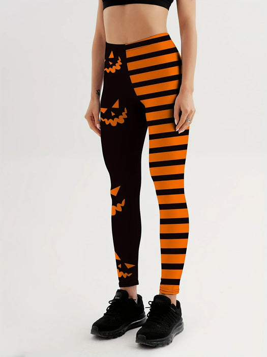 Halloween Pumpkin Sexy Leggings - Festive & Functional - Gear Elevation