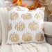 Halloween Pumpkin Throw Pillow Cover – Plush Sequin Embroidery with Zip Closure, Ideal for Cozy Living Room & Bedroom Décor - Gear Elevation