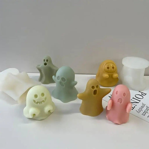 Halloween Silicone Ghost Candle Mold - DIY Ghost Festival Party Fun Scented Candle Resin Ornament Mold for Home Decor - Gear Elevation