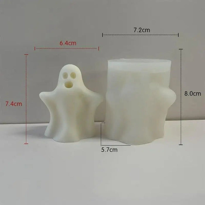 Halloween Silicone Ghost Candle Mold - DIY Ghost Festival Party Fun Scented Candle Resin Ornament Mold for Home Decor - Gear Elevation