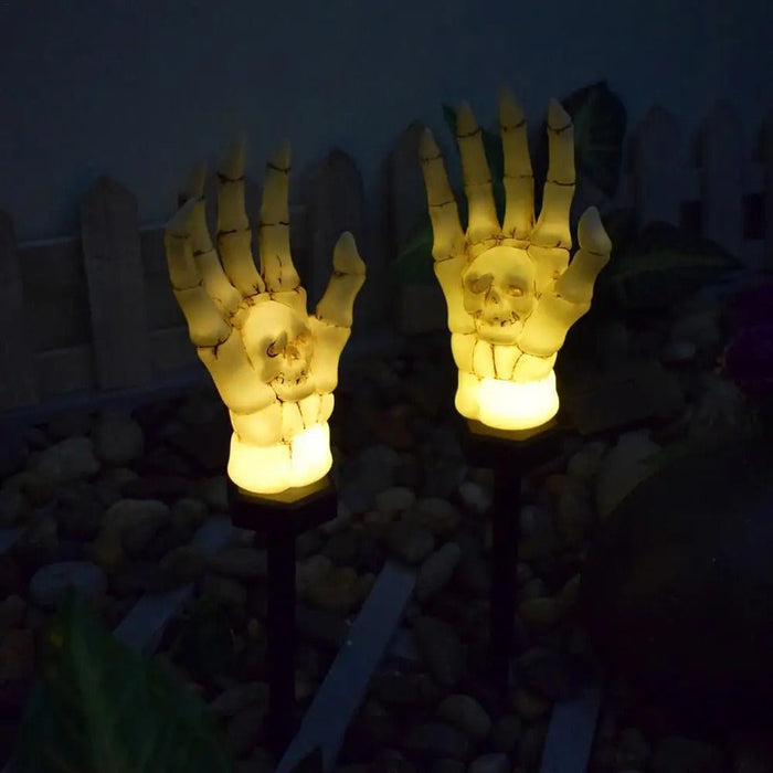 Halloween Solar Hand Light - Solar Skeleton Stakes Lamp - Gear Elevation