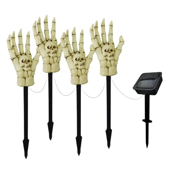 Halloween Solar Hand Light - Solar Skeleton Stakes Lamp - Gear Elevation