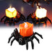 Halloween Spider Candlestick - Battery - Operated Flameless LED Halloween Candles - Gear Elevation