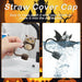 Halloween Straw Cover Cap - 5PCS Halloween Silicone Straw Topper for Stanley 10mm 0.4in Dust - Proof Reusable Straw Tips for Tumbler - Gear Elevation