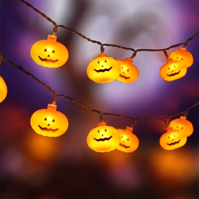 Halloween String Lights Pumpkin LED Light - Halloween Lights for Indoor and Outdoor Decoration - Gear Elevation