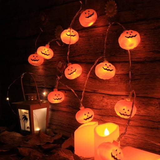 Halloween String Lights Pumpkin LED Light - Halloween Lights for Indoor and Outdoor Decoration - Gear Elevation