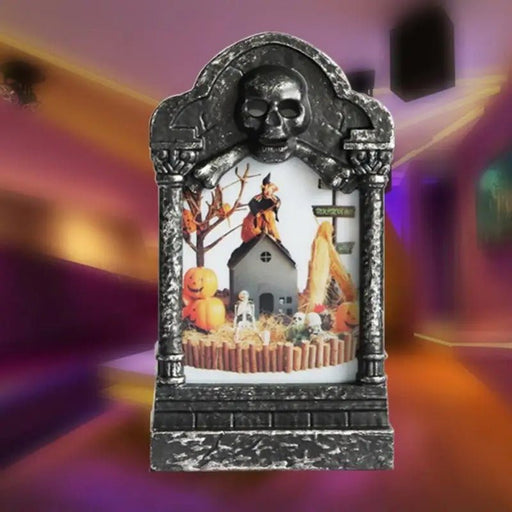 Halloween Tombstone Light LED Decorative Prop - Tombstone Ornament LED Light Up Halloween Decoration - Gear Elevation